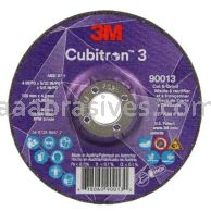 3M&trade; 7100305443 4 x 5/32 x 5/8 36+ Grit T27 Cubitron&trade; 3 Cut and Grind Wheel