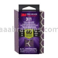 3M&trade; 7100333162 Pro Grade Precision&trade; 3-in-1 Sanding Sponge 2-1/2x4-1/2x1 80 Grit