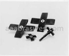 Standard Abrasives  A/O Cross Pad 722683 3" x 1/2" x 8 Ply x 8-32 80  Grit (Made to Order)