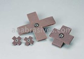 Standard Abrasives  A/O Cross Pad 723169 1" x 3/8" x 8 Ply x 8-32 80  Grit (Made to Order)