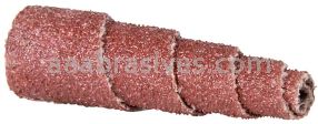 3/8 x 1-1/2 x 1/8 60 Grit Merit A/O Plus Full-Tapered Spiral Rolls