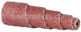 Merit Abrasives 77696089015 1/2 x 1-1/2 x 1/8 120 Merit Aluminum Oxide Plus  Spiral Rolls Full-Tapered Spirapoints