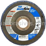 Norton 77696090082 4-1/2 x 7/8 40 Grit Bluefire R860 Type 27 Flat High Fiberglass Flap Discs