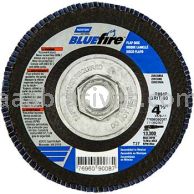Norton 77696090087 4-1/2 x 5/8-11 60 Grit Bluefire R860 Type 27 Flat High Fiberglass Flap Discs