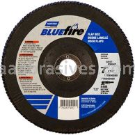 Norton 77696090091 7 x 7/8 80 Grit Bluefire R860 Type 27 Flat High Fiberglass Flap Discs