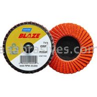 Norton 77696090151 3" 40 Grit Blaze R980P TR (Type III) Ceramic Alumina Mini Flap Discs