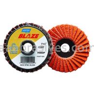 Norton 77696090159 2" 120 Grit Blaze R980P TS (Type II) Ceramic Alumina Mini Flap Discs