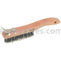Osborn 10" Shoe Handle Economy Scratch Brush w/ Scraper 10” OAL X .014 X 1-1/8 #83005