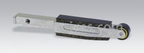 Dynabrade 11320 - Contact Arm Ass"y, 5/8" Dia. x 3/8" W, Rubber Wheel, Offset to Prevent Gouging