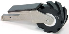 Dynabrade 15350 - Contact Arm Ass"y, 1" (25 mm) Dia. x 2" (51 mm) W, Serrated Wheel
