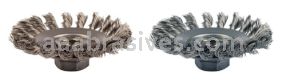 4x5/8-11 A.H. Knot Wire Wheel Saucer-Bevel Carbon Steel