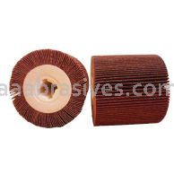 4x4x3/4 Quad Keyway, 40 A/O, Abrasive Flap Roll