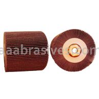 4-1/4X2X5/8-11, 40 A/O, Abrasive Flap Roll