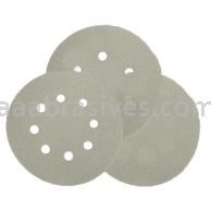 5" Hook and Loop Sanding Disc 320 Grit S/C White Stearated No Hole