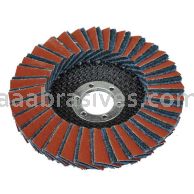 5x7/8 Medium/Maroon Interleaf Flap Disc Type 29 Angled