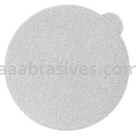5" PSA Sanding Disc 320 Grit S/C White Stearated No Hole Stacked