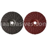7x7/8 16 Grit Silicon Carbide Semi-Flex Disc with Rigid Strong Phenolic Backing Type 27