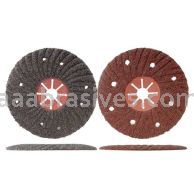 7x7/8 16 Grit Silicon Carbide Semi-Flex Disc with Red Fiber Backing Type 29