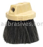 Weiler 73030 - 8" Oblong Window Brush, Stiff Black Horsehair & Polystyrene Fill, Wood Block - 012382730307