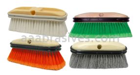 Weiler 44875 White Vehicle Wash Brush Kit; includes 12 Heads + 12 Handles (Flo Thru) - 012382448752