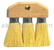 Weiler 44883 - 6-1/4" 3-Knot Roof Brush, White Tampico Fill w/ 48" Tapered Handle - 012382448837