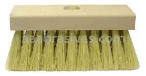 Weiler 44884 - 7" Roof Brush, White Tampico Fill w/ 48" Tapered Handle - 012382448844