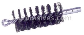 Weiler 44048 - 1-3/4" Single Spiral Flue Brush, .012 Steel Fill - 012382440480