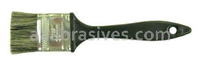 Weiler 40012 - 1-1/2" Detail Brush, Grey Bristle, 5/8" B.L., Plastic Handle - 012382400125