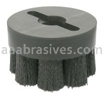 Weiler 86167 - 4" 80 Crimped Rectangular Ceramic, Burr-Rx Disc Brush, High Aggression - 012382861674