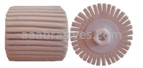 4x4x3/4 Quad Keyway, Density 5, Standard Hardness - Soft (25), Loose Weave Extra Flex, Felt Polishing Flap Roll