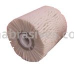 4x2x3/4 Quad Keyway, Density 5, Standard Hardness - Soft (25), Loose Weave Extra Flex, Felt Flap Roll Brush