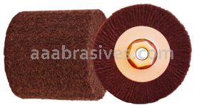 4-1/4x4x5/8-11, A/O Coarse, Non-Woven Finishing Roll