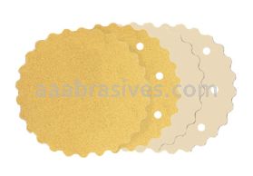 Dynabrade 3-1/2" 100 Micron A/O Non-Vacuum Hook-Face Scalloped-Edge DynaCut Disc