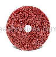 Dynabrade 6" x 1/2" x 1/2" Extra Coarse DynaStrip Red Wheel with Hole