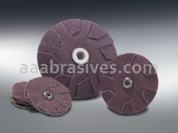 4-1/2 100 1/4-20 Merit Aluminum Oxide Overlap Slotted Discs (2/Set)