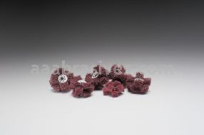 1-1/2 x 1/2 Merit A/O Coarse 3 Ply Cross Buffs 8-32 Eyelet & Mandrel 08834183163