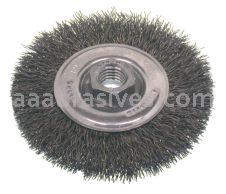Osborn 4" CRIMPED WIRE WHEEL (.006 SS X 5/8-11 NC X 316 SS ){Display}#21094
