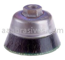 Osborn 3-1/2” TY Encapsulate Cup Brush 3-1/2” OD X .0200 X 5/8-11 AH #32631