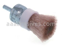 Osborn 1” Synthetic Fill End Brush 1/4” Shank X .012 Polypro #30275