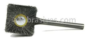 Osborn 1-1/4" Square Trim Brush .006 w 1/4" Stem Dia #11198