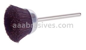 Osborn 9/16” Miniature Cup Brush 1/8” Stem DIA Stiff Bristle #75780