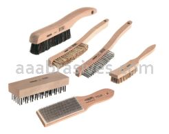Osborn PLASTIC HANDLE ECONOMY SCRATCH BRUSH (5 X 14 ROW BRASS)#59914/