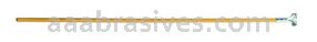 Osborn 60” Wood Strip Broom Handle 1” Dia WITH Metal Bracket #77025
