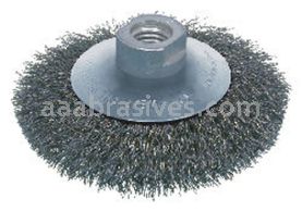 Osborn 4’’ Crimp Tapered Wheel .012” Steel X 5/8-11 NC” AH #99057