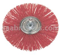 Osborn Shank Mounted Brush Wheel 3” OD X 80 Grit X 1/4” Shank #99117