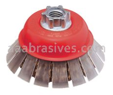 Norton 5 x.009x 5/8-11/Carbon Steel//High Performance Cable Crimped Cup Brushes