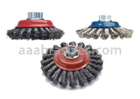 Norton 4 x .014 x 5/8-11/Carbon Steel//Wire Saucer Cup Brushes