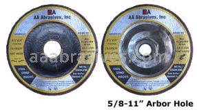 9x1/4x5/8-11 Grinding Wheel T-27 Resin Bond WA24S Stainless Steel