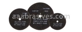 AA Abrasives 42237 3 x 3/32 x 1/4 Thin Cutting Wheel Resin Bond ZA36 T-1 Zirconium