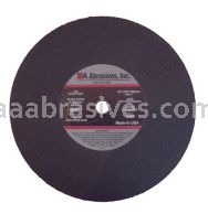 14x1/8x20mm, Cutting Wheel, T-1, Resin Bond, A24R, Metal, High Speed